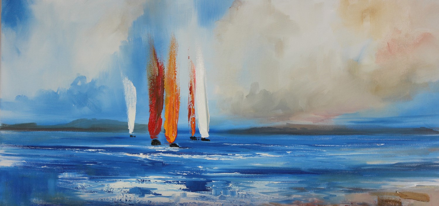 'Sailing off the West Coast ' by artist Rosanne Barr